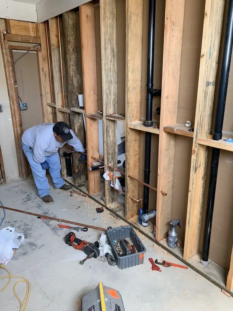 Commercial rough-in plumbing for Gas Line Repair in Clover Creek